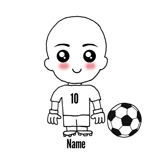Customizable Kawaii GOALKEEPER Soccer Player Sticker