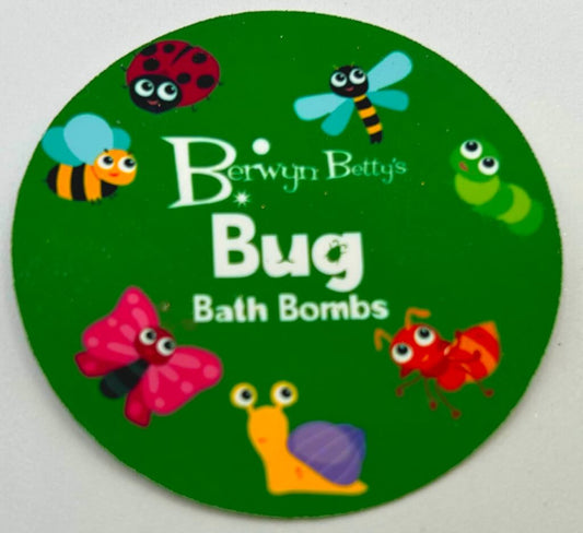 BB BUGS - Sticker Label - 12 Sticker Sheet