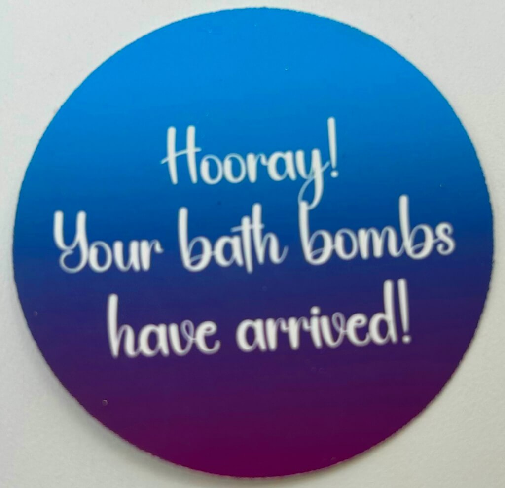BB HOORAY - Sticker Label - 12 Sticker Sheet