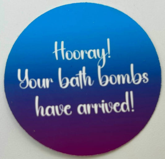 BB HOORAY - Sticker Label - 12 Sticker Sheet
