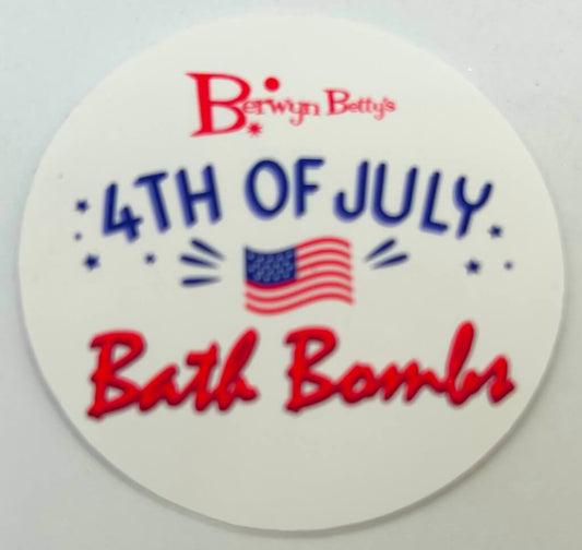 BB JULY 4TH - Sticker Label - 12 Sticker Sheet