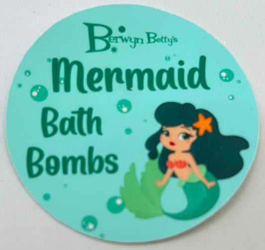 BB MERMAIDS - Sticker Label - 12 Sticker Sheet