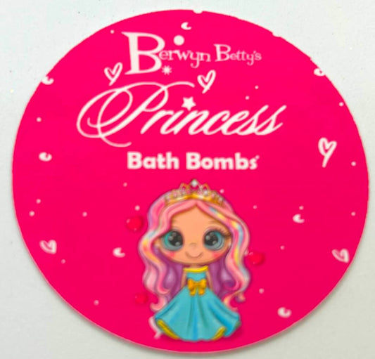 BB PRINCESSES - Sticker Label - 12 Sticker Sheet