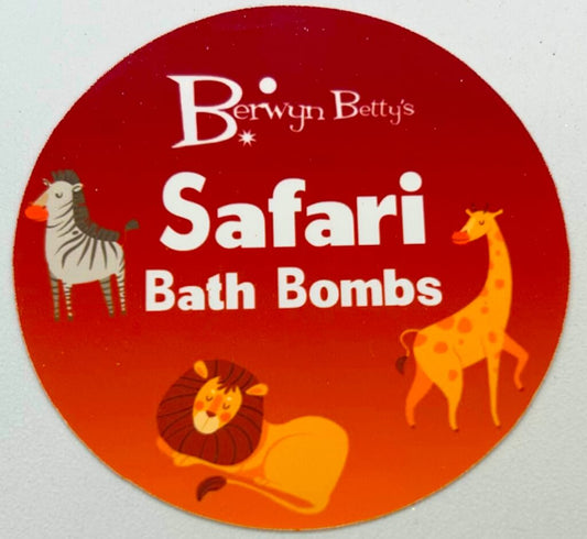BB SAFARI - Sticker Label - 12 Sticker Sheet