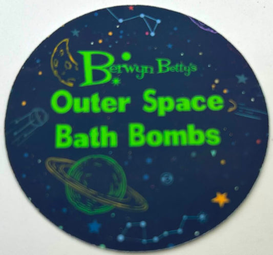 BB OUTER SPACE - Sticker Label - 12 Sticker Sheet