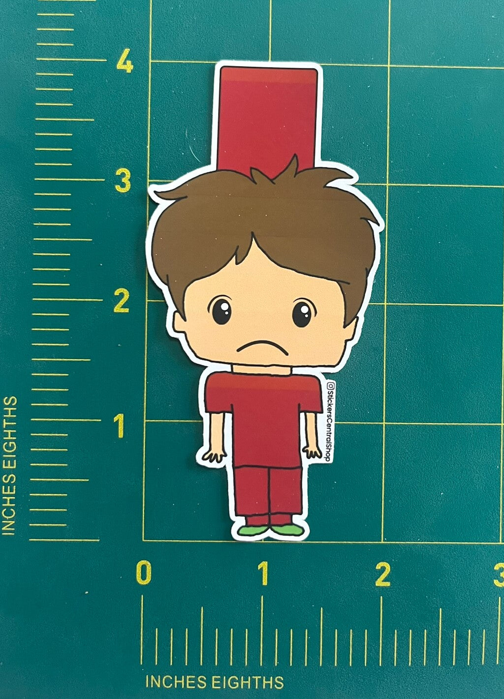 Liverpool Red Card Soccer Player Sticker, red