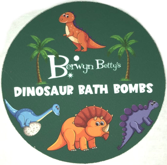 BB DINOSAURS - Sticker Label - 12 Sticker Sheet